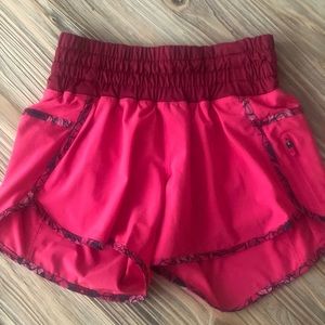 lulu lemon running shorts size 4, barely worn